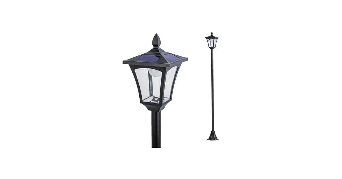 Home Zone Security ELI1581V 68" Post Lamp Black