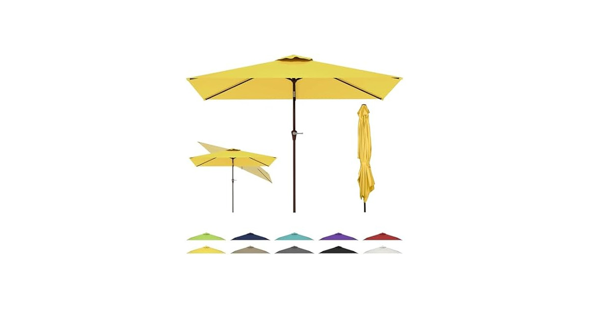 GREENVINES 6.5x10 FT Outdoor-Patio-Umbrella