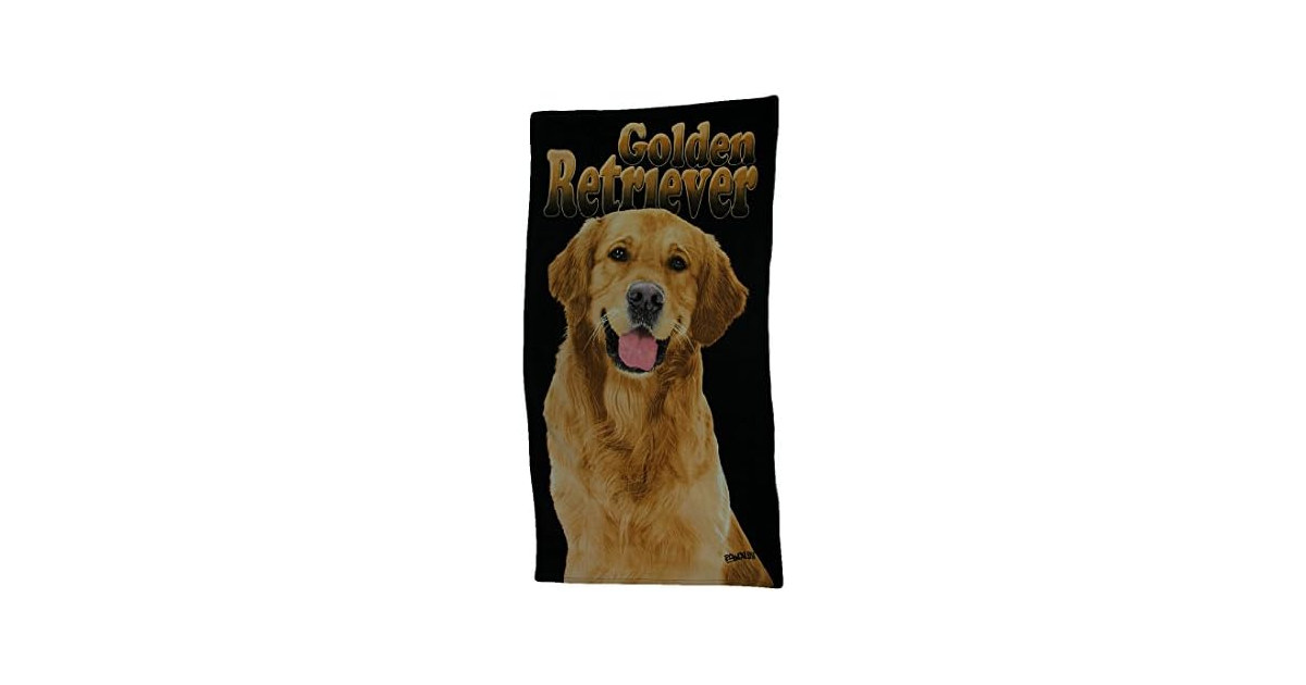 Golden Retriever Dog Beach Towel
