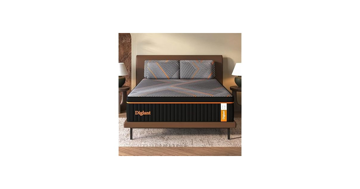 DIGLANT King Mattress, 14 Inch Hybrid