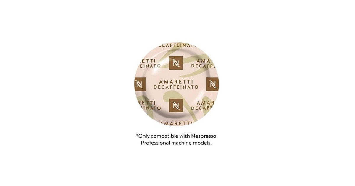 Nespresso Pro Capsules Decaf Amaretti