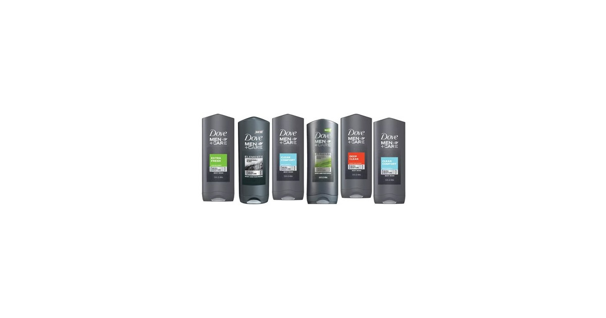 Dove 6-Pack Dove Men Shower Gel 400ml (Assorted