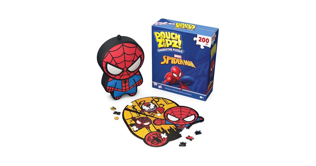 Spin Master Games Pouch Zipz Spider Man Micro Puzzle