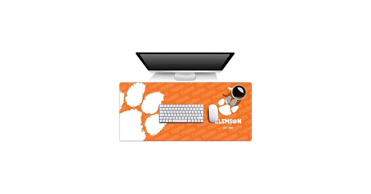YouTheFan NCAA Clemson Tigers Logo Series Desk Pad