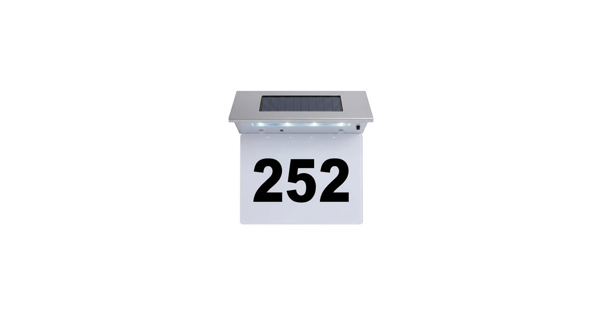 Solar Address Sign-Stainless Steel
