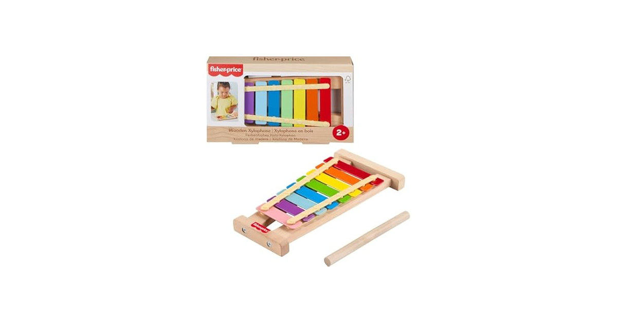 Fisher-Price Wood Toddler Toy Xylophone