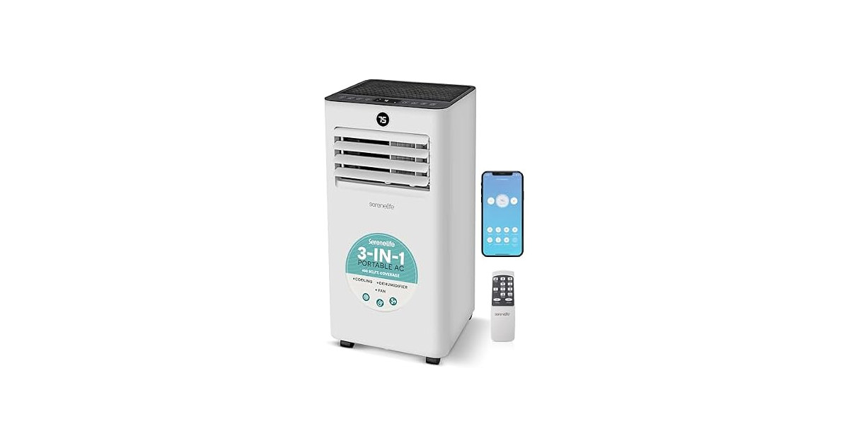 SereneLife 10,000 BTU Portable Air Conditioner