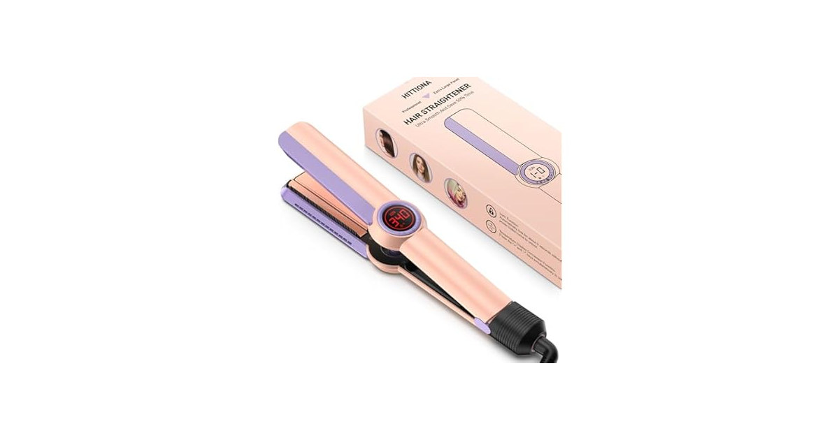 HITTIONA Flat Iron Hair Straightener – 1.75” Ceram