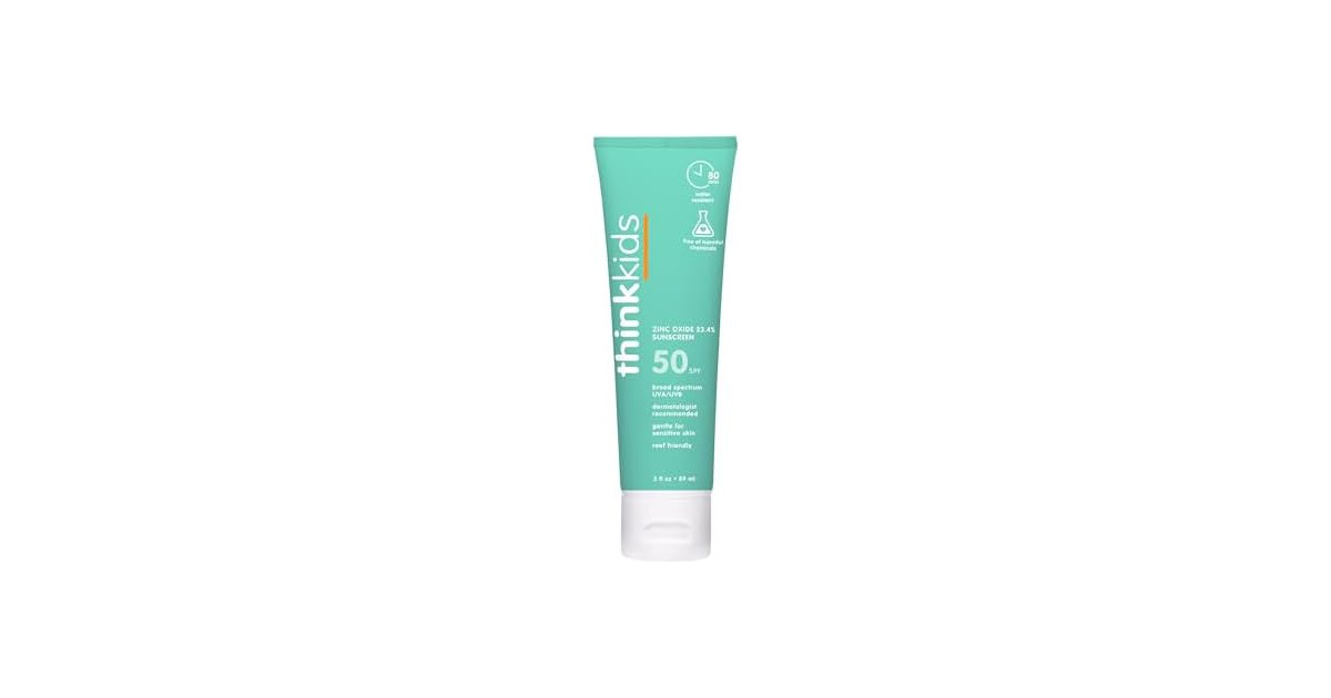 Thinkkids Kids Mineral Sunscreen SPF 50 Plus 3oz