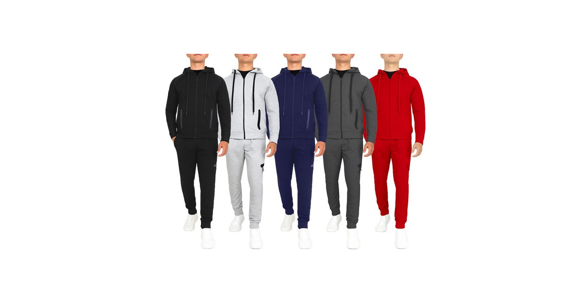 Mens Tech Fleece Hoodie & Jogger Sets (S-3XL)