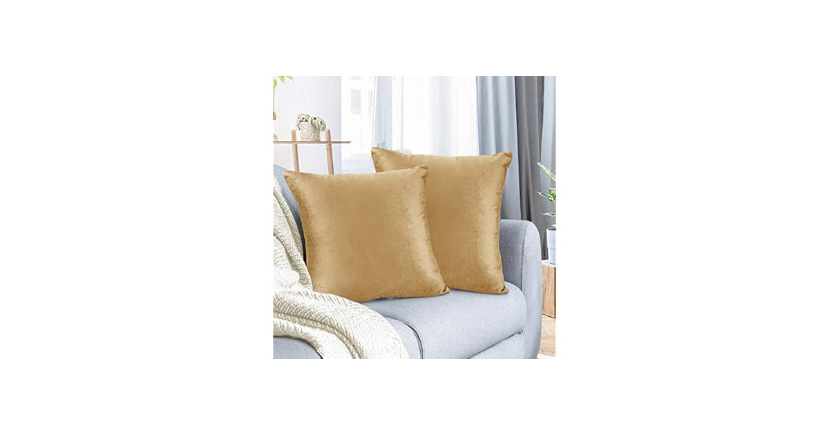 Nestl Throw Pillow Covers, Cozy Velvet