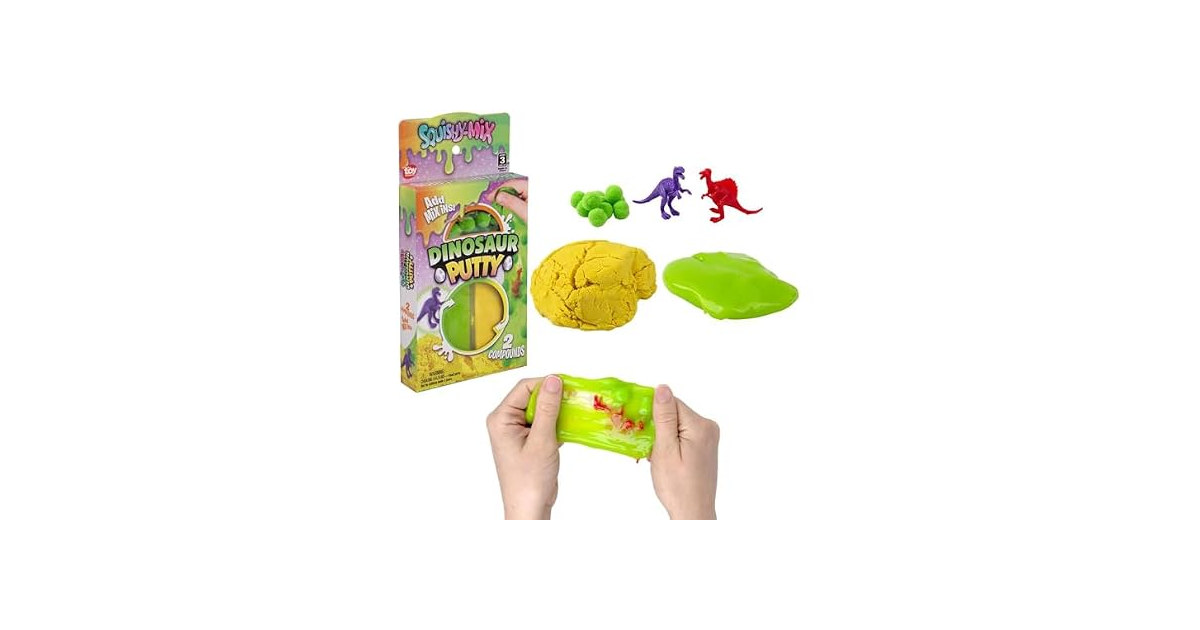 Rhode Island Novelty Squishy-Mix Dinosaur Putty