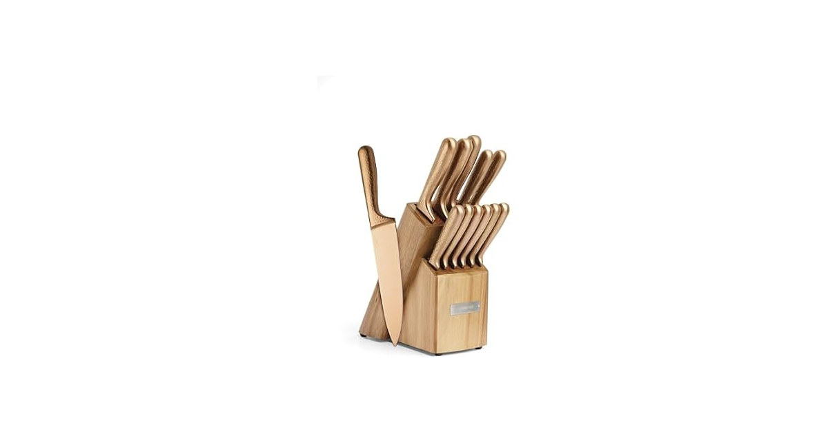 Cambridge Silversmiths Rame Hammered Copper 12-Piece Cutlery Set