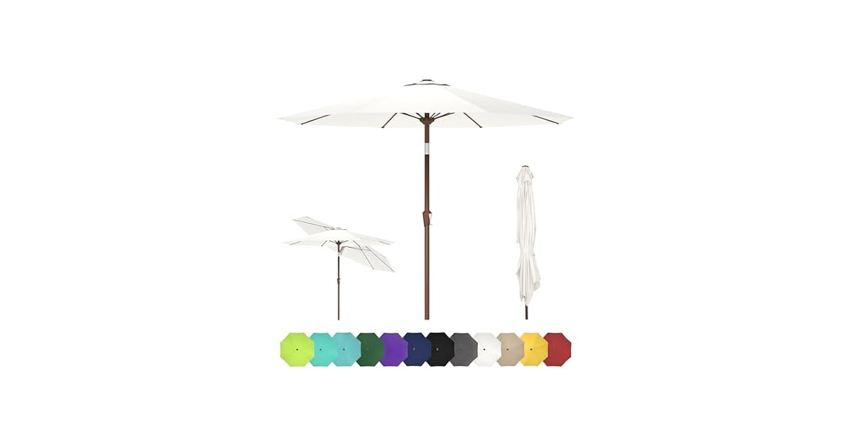 GREENVINES 9-FT-Patio-Umbrella, Outdoor-Table-Umbrellas
