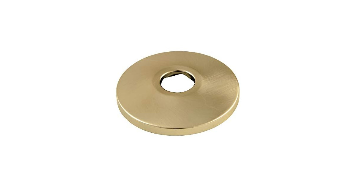 Kingston FL387 3/8" IPS Brass Flange, Brushed Brass