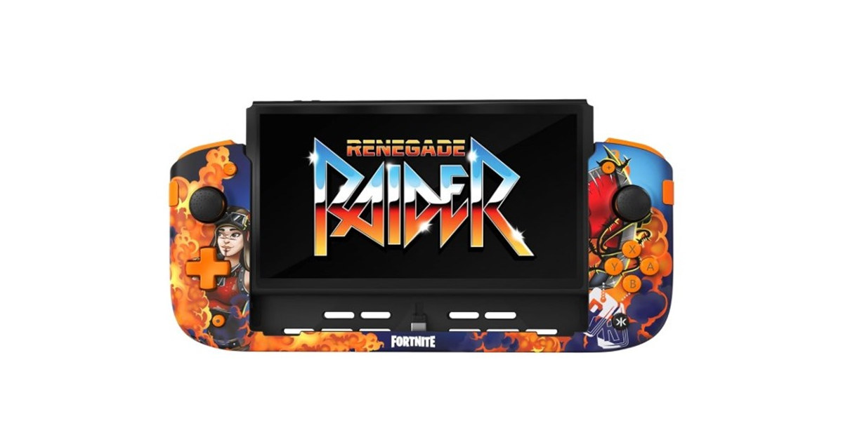 CRKD Nitro Deck+ Handheld Pro Controller for Nintendo Switch (Renegade Raider Fortnite Edition)