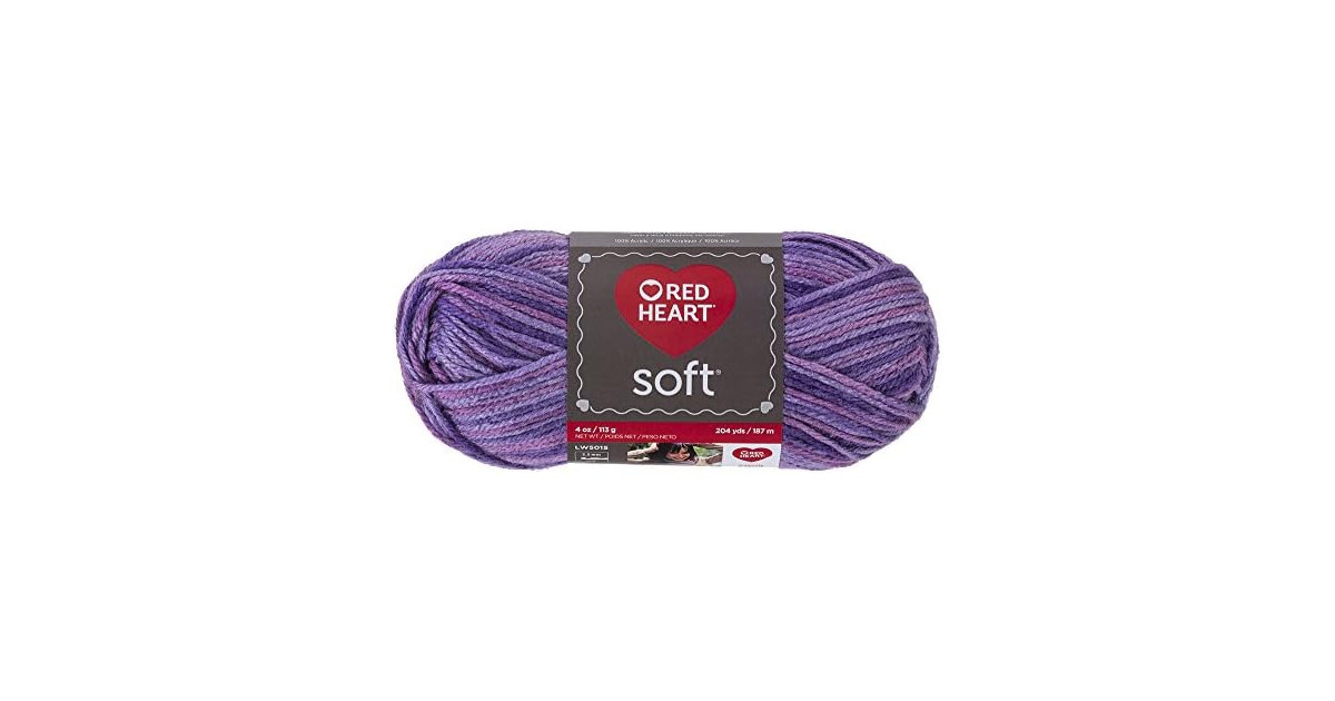 Red Heart Soft Yarn, Plummy