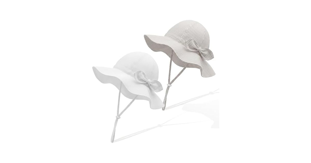 RIVBOS Toddler Sun Hat UPF 50+ Wide Brim