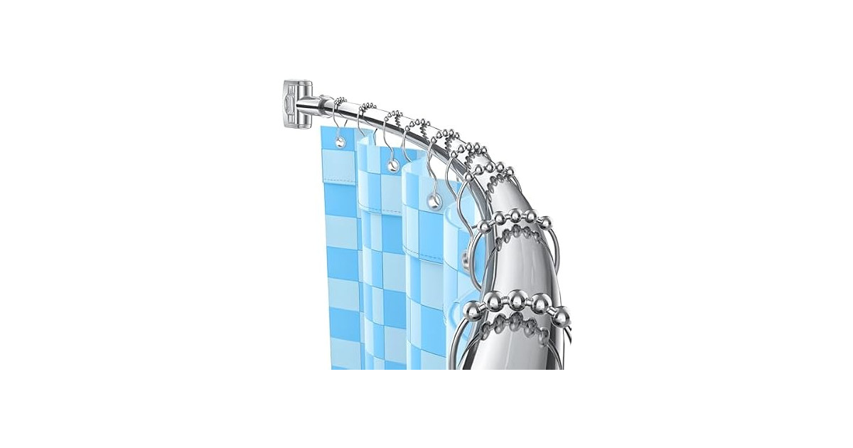 Curved Shower Curtain Rod, Adjustable 45-72 Inches
