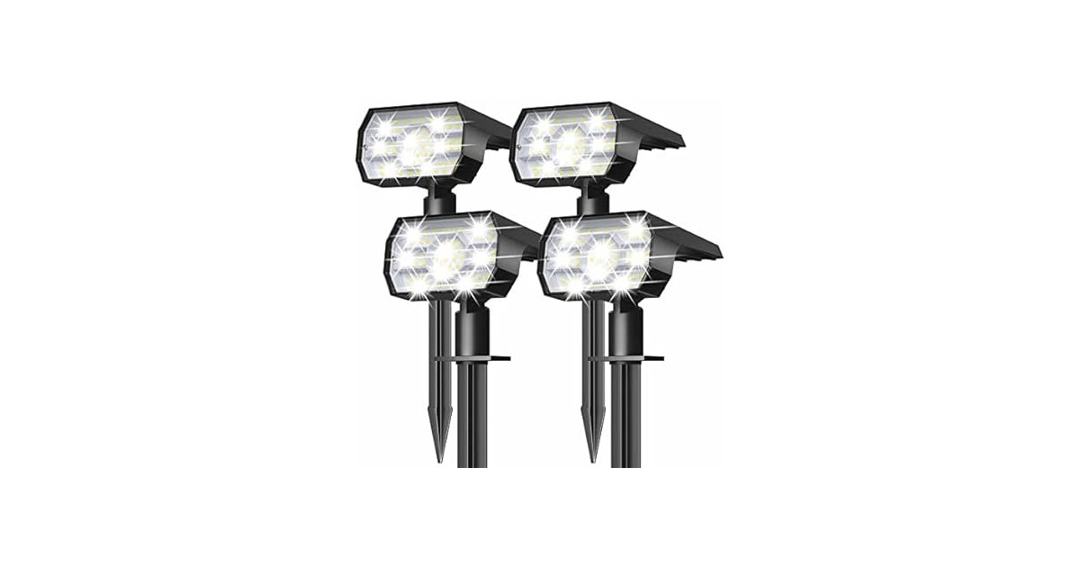 Hakol 4-pk Solar Lights Outdoor Waterproof