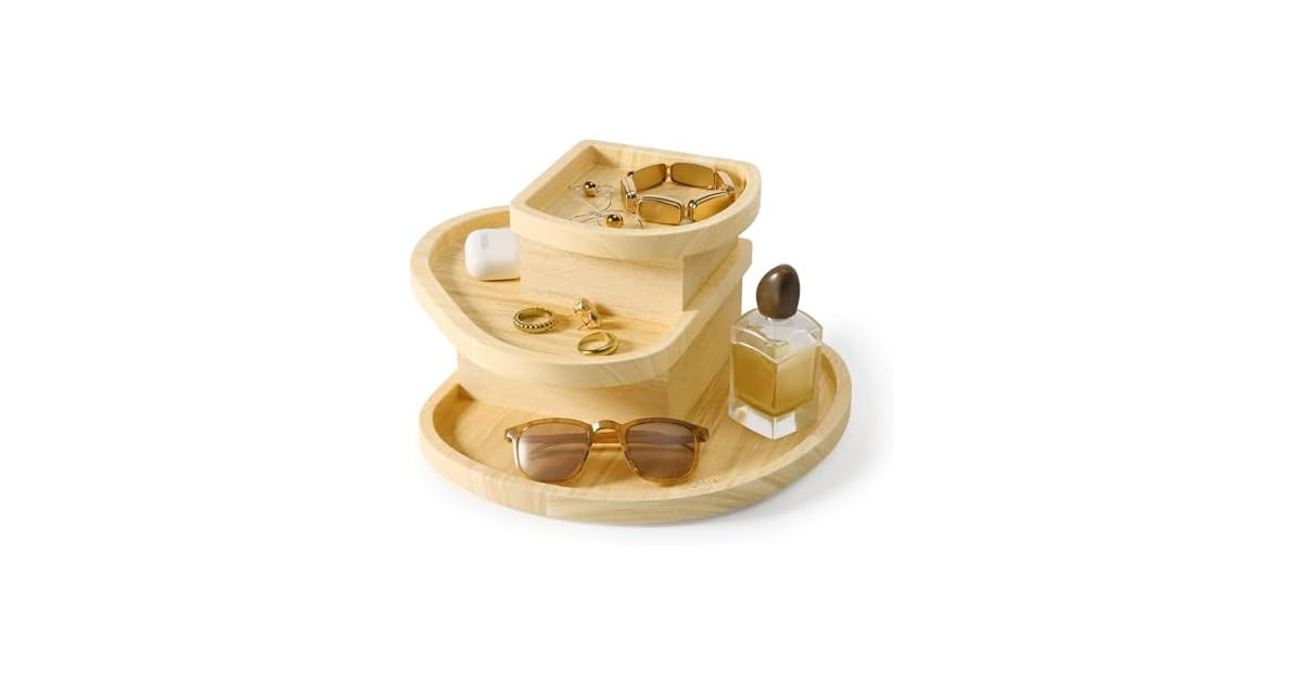 Umbra Cove Storage Box, 3-Tier Stackable Jewelry Organizer