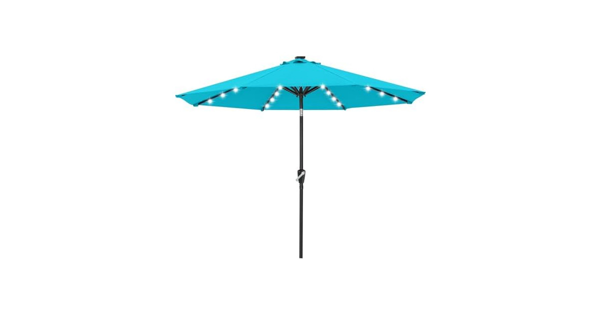 ABCCANOPY Solar10ft Umbrella Turquoise