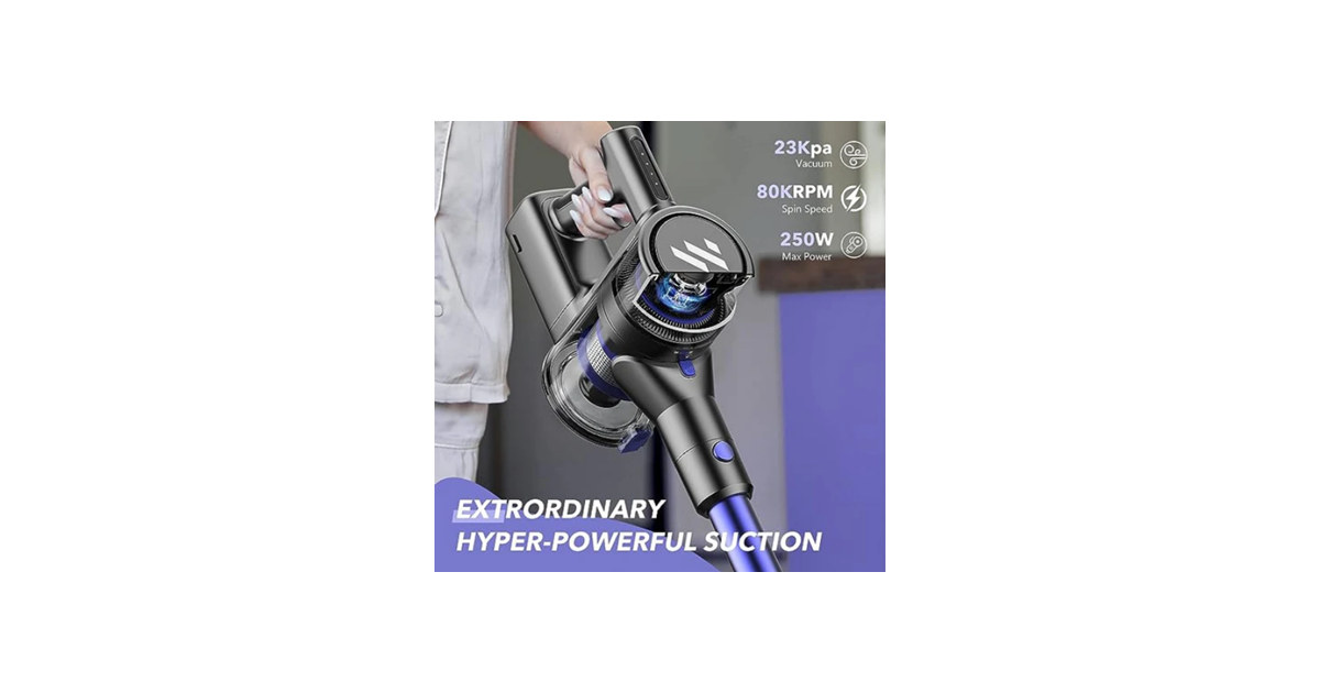 Tvwio Cordless Vacuum Cleaner - Purple