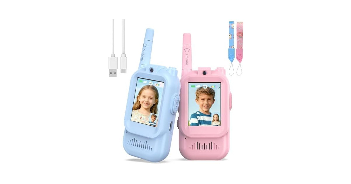 Video Walkie Talkies for Kids, 2 Pack