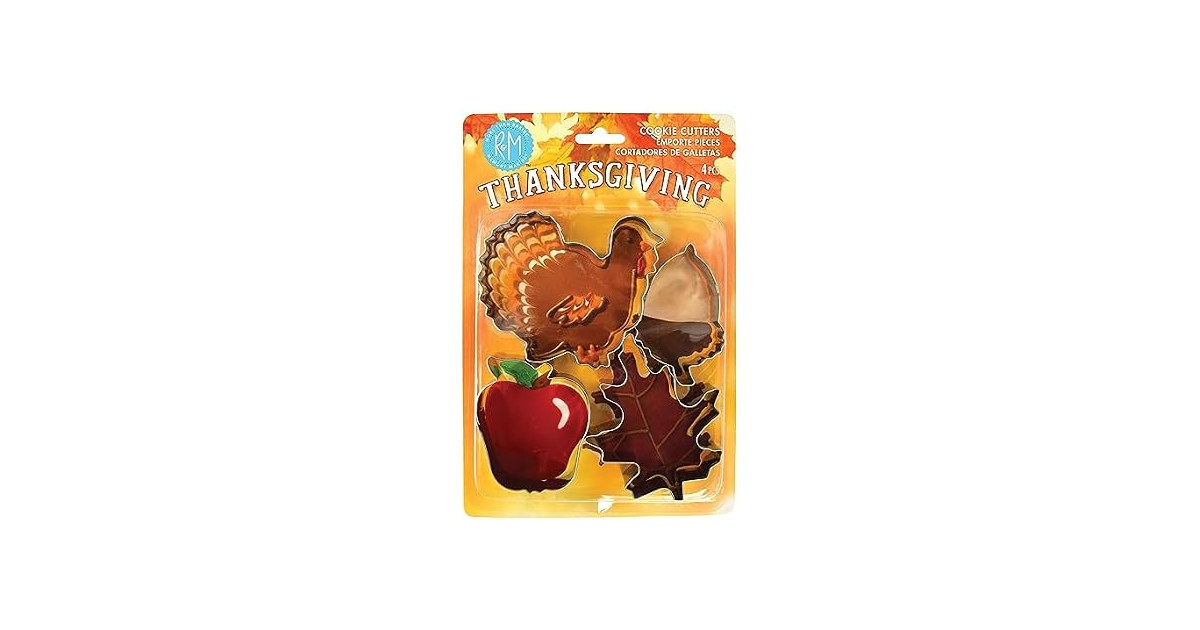 R&M Thanksgiving 4-Piece Cookie Cutter Set
