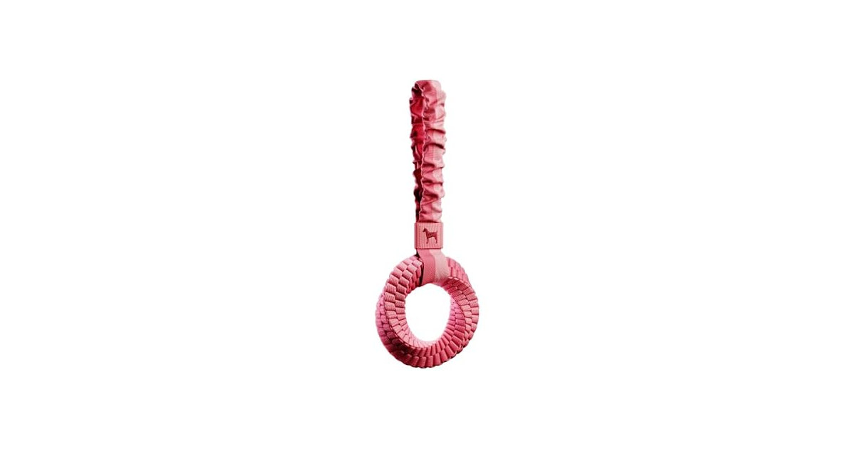 NOAH & PAW Luxury Dog Toy, Dog Rope Toy- Tug Ring, Pink