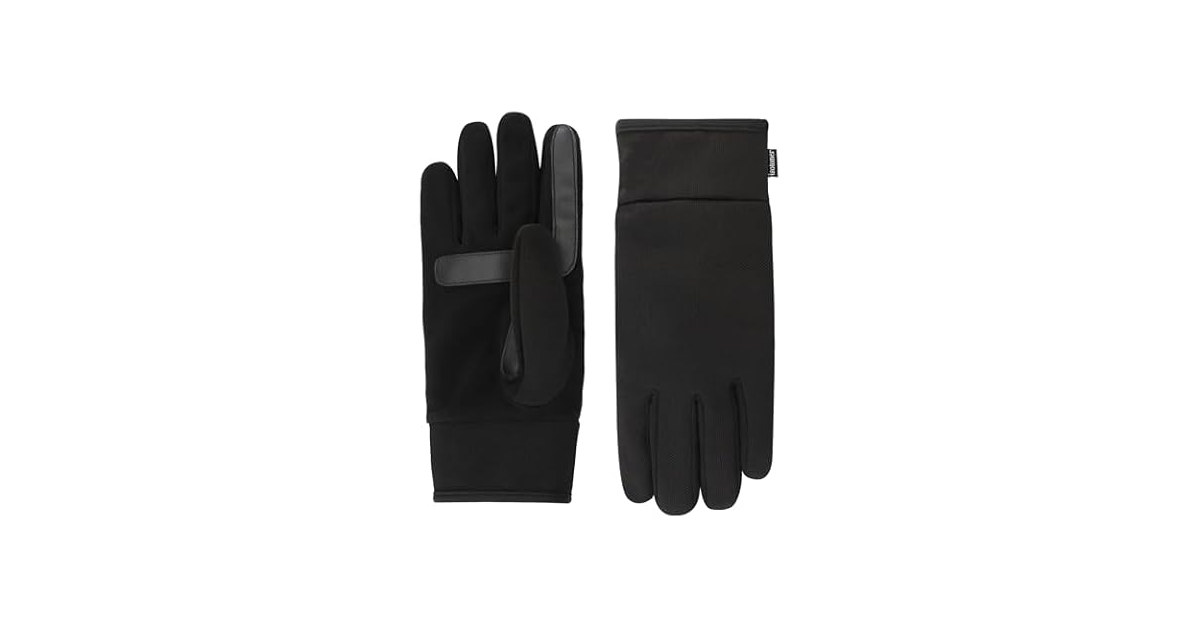 isotoner Men's Water Repellent Gloves