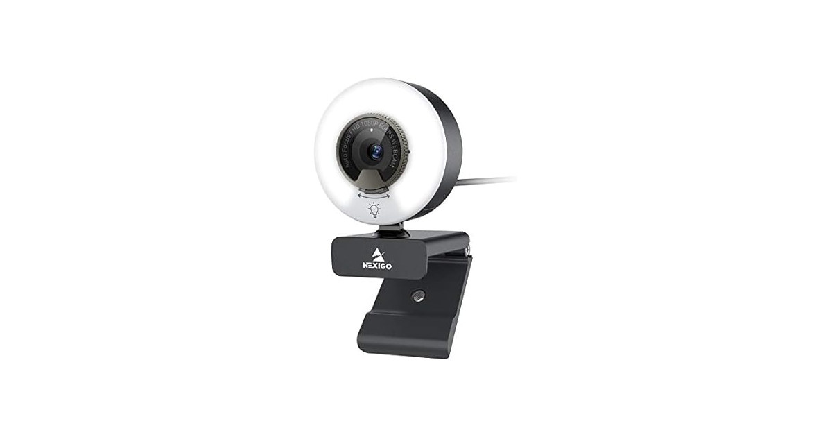 NexiGo N960E 1080p 60FPS Webcam with Light