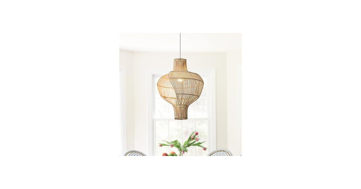 Parrot Uncle Medium 16" Rattan Pendant Light Fixture