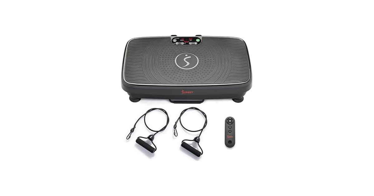 Sunny Health & Fitness 2D Vibration Machine w/ Remote