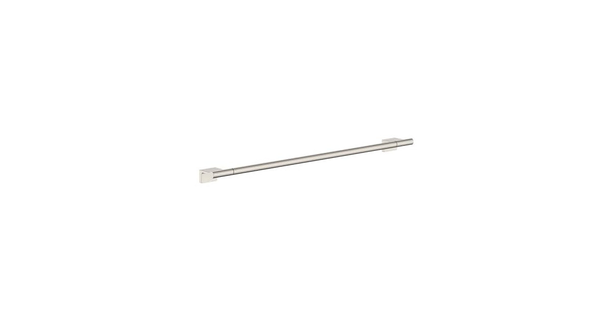 hansgrohe AddStoris S Modern Towel Bar, 24", Polished Nickel