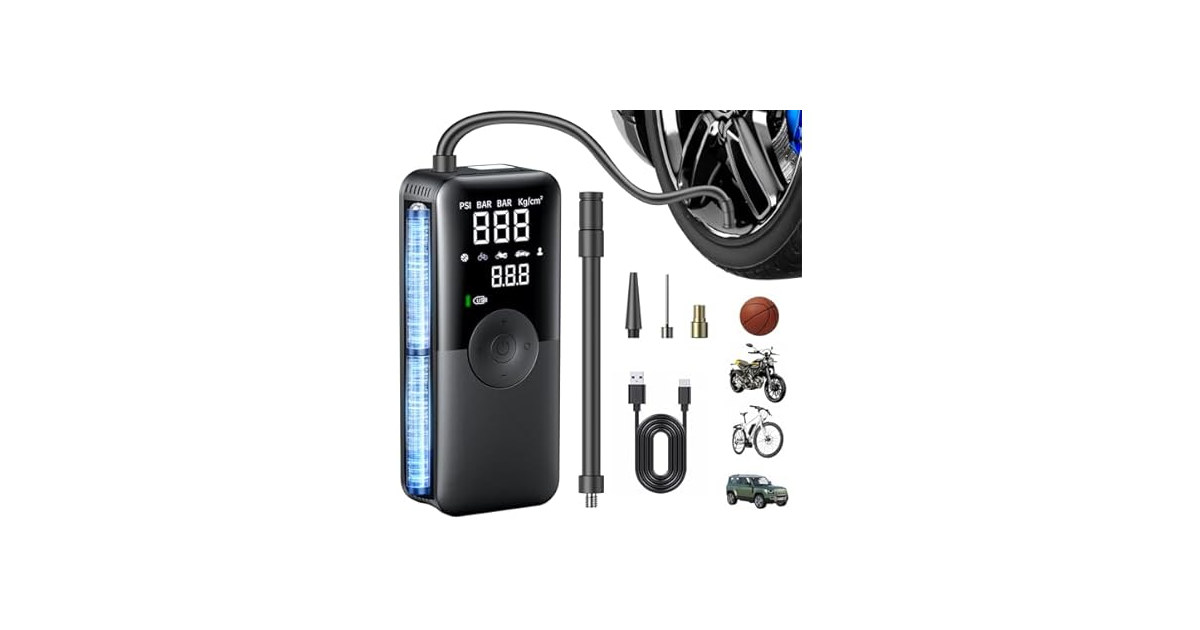 Portable Tire Inflator Air Pump