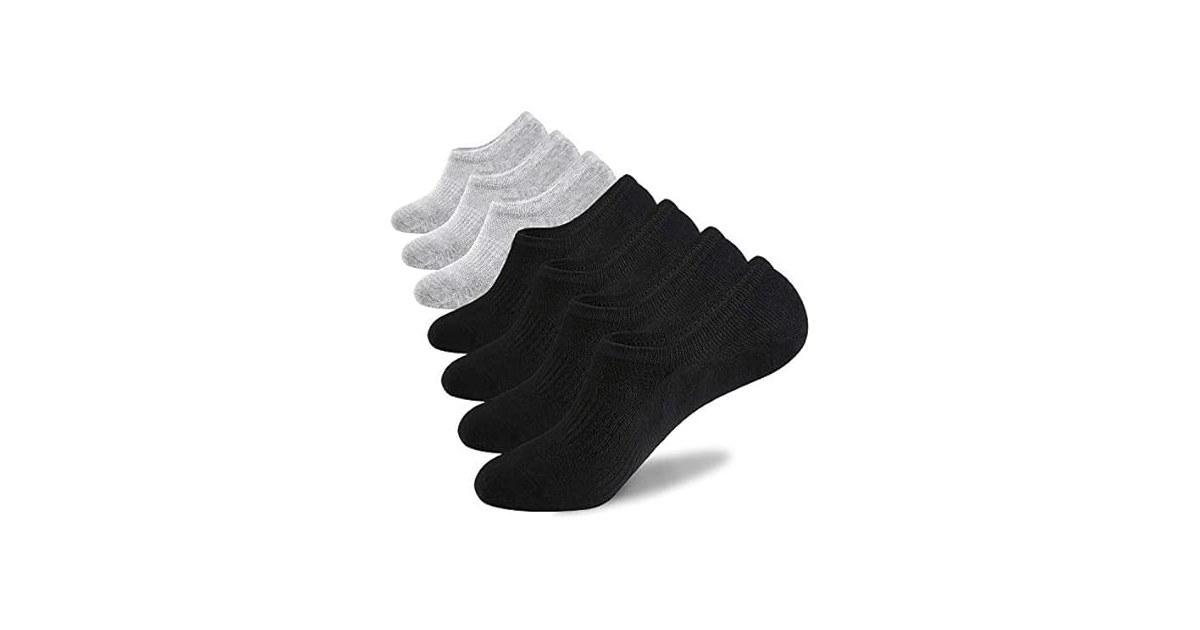 Men's No Show Cotton Socks 7 Pairs