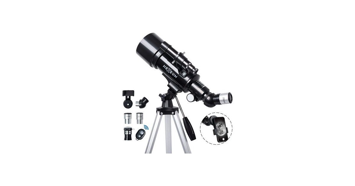 Koolpte 70mm Kids Telescope - Black