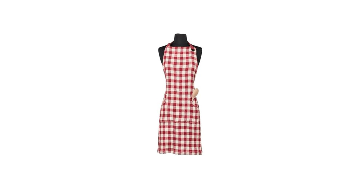 Abbott Collection Small Check Gingham Apron
