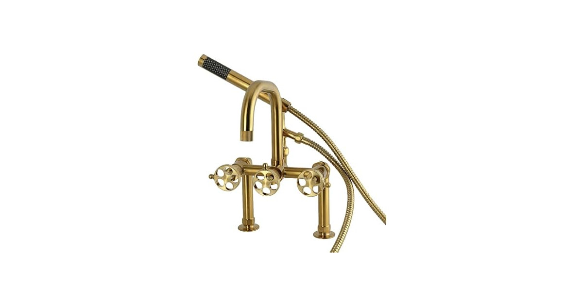 Kingston AE6007RKX Deck-Mount Clawfoot Tub Faucet