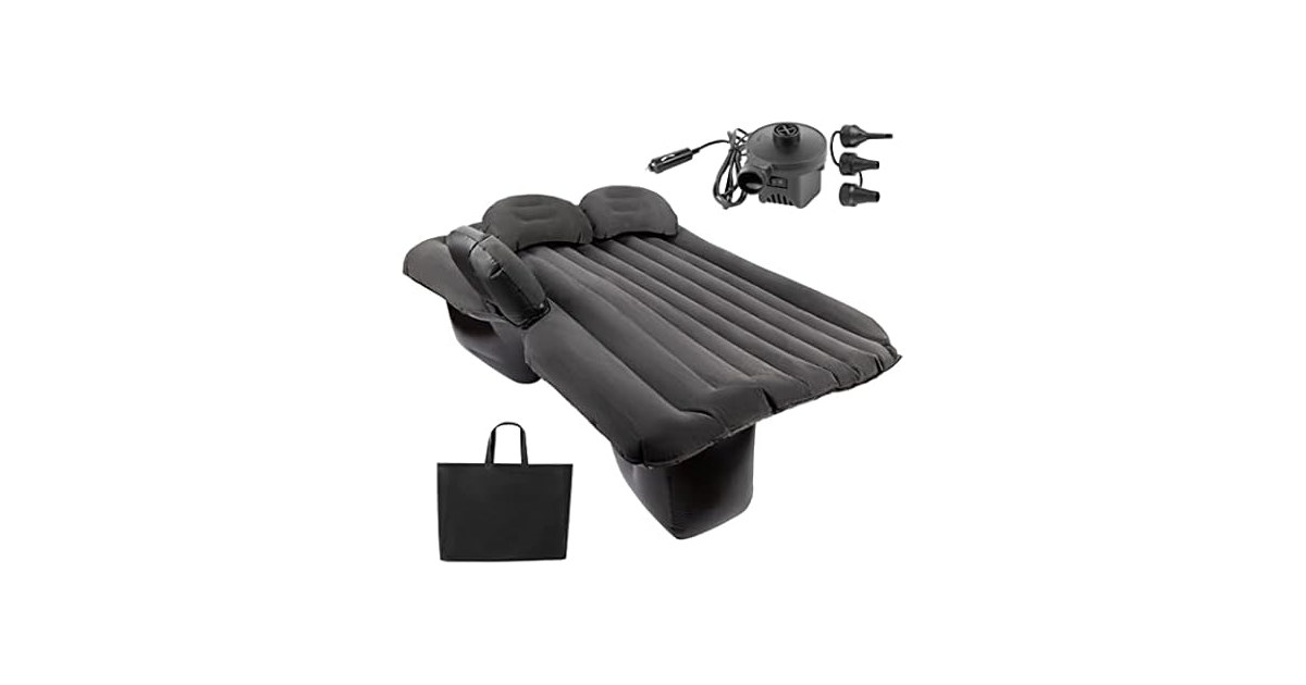 Zone Tech TA0002 Inflatable Car Travel Air Mattress