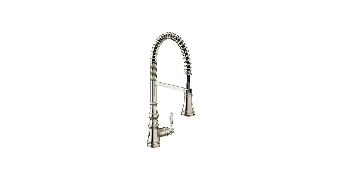 Moen Weymouth Nickel Motionsense Touchless Kitchen Faucet