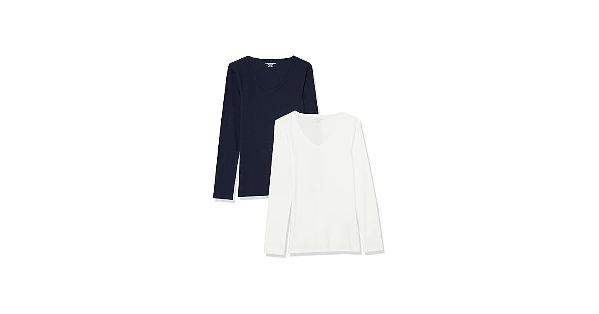Amazon Essentials Women Slim-Fit Long Knit Shirts