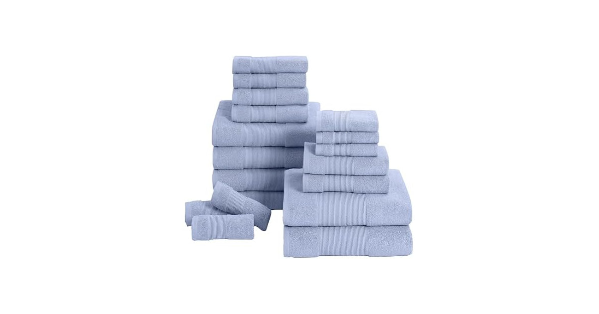 Modern Threads Air Cloud 18-Piece Towel Set