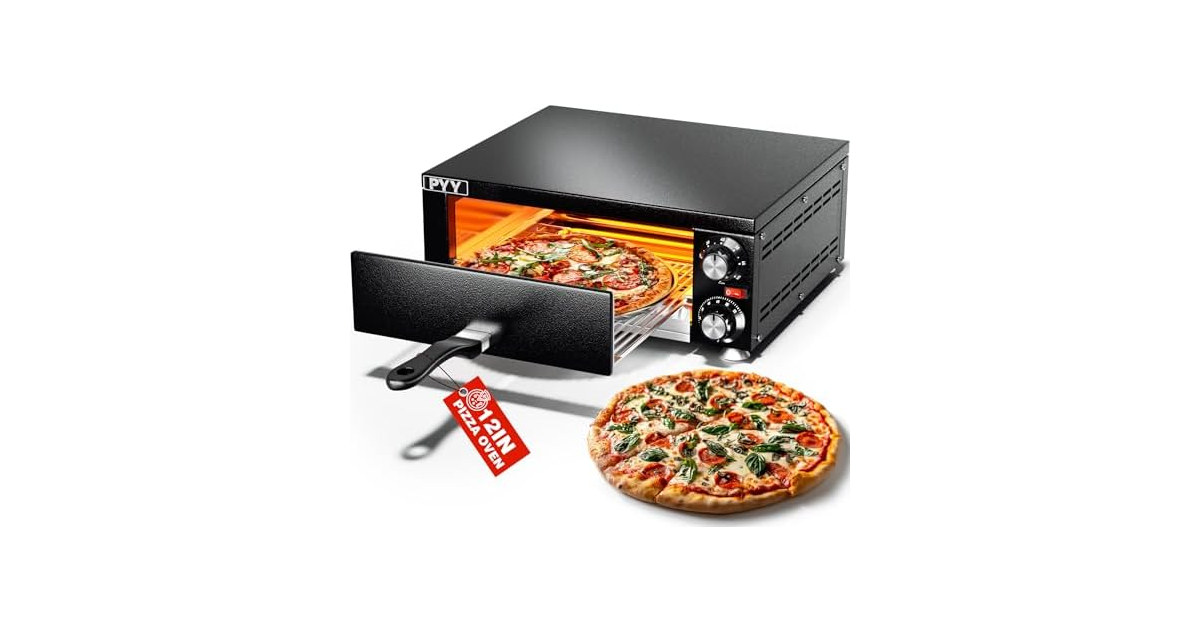PYY Pizza Oven -12 Inch Indoor Countertop Pizza Oven