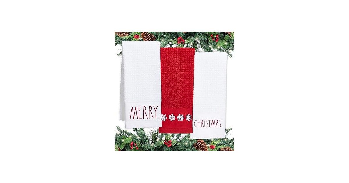 3Pk Rae Dunn Set of Hand Towels