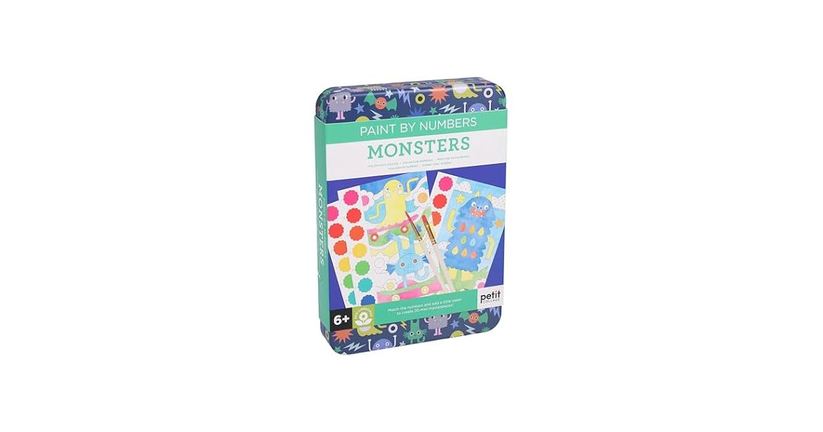Petit Collage Paint by Numbers: Monsters