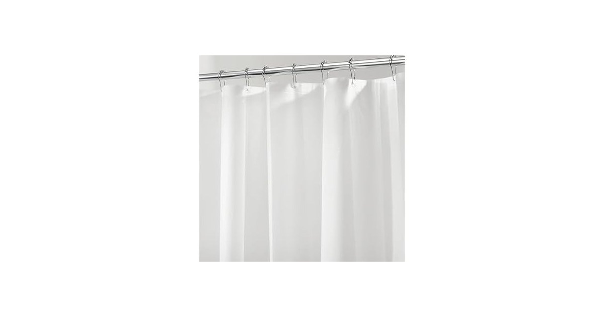 iDesign PEVA Plastic Shower Curtain Liner - 72'' x 72''