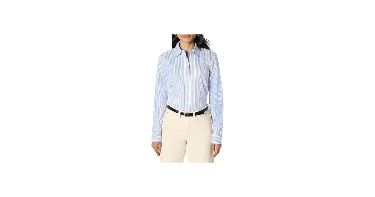 Amazon Essentials Women's Stretch Poplin