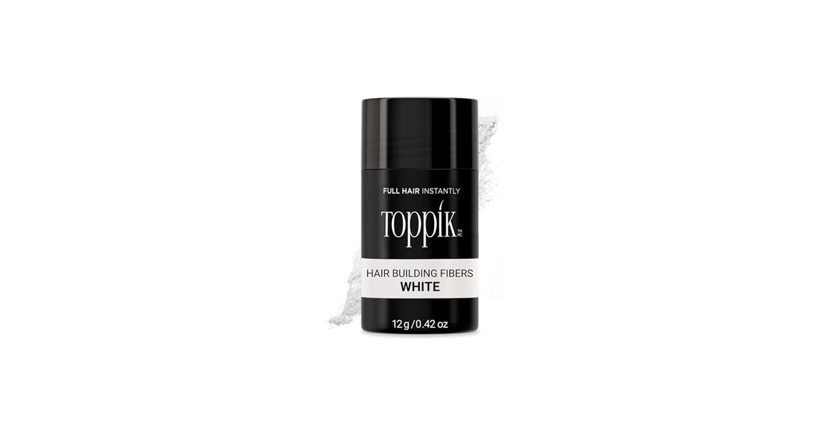 2PK Toppik Hair Fibers White 0.97oz